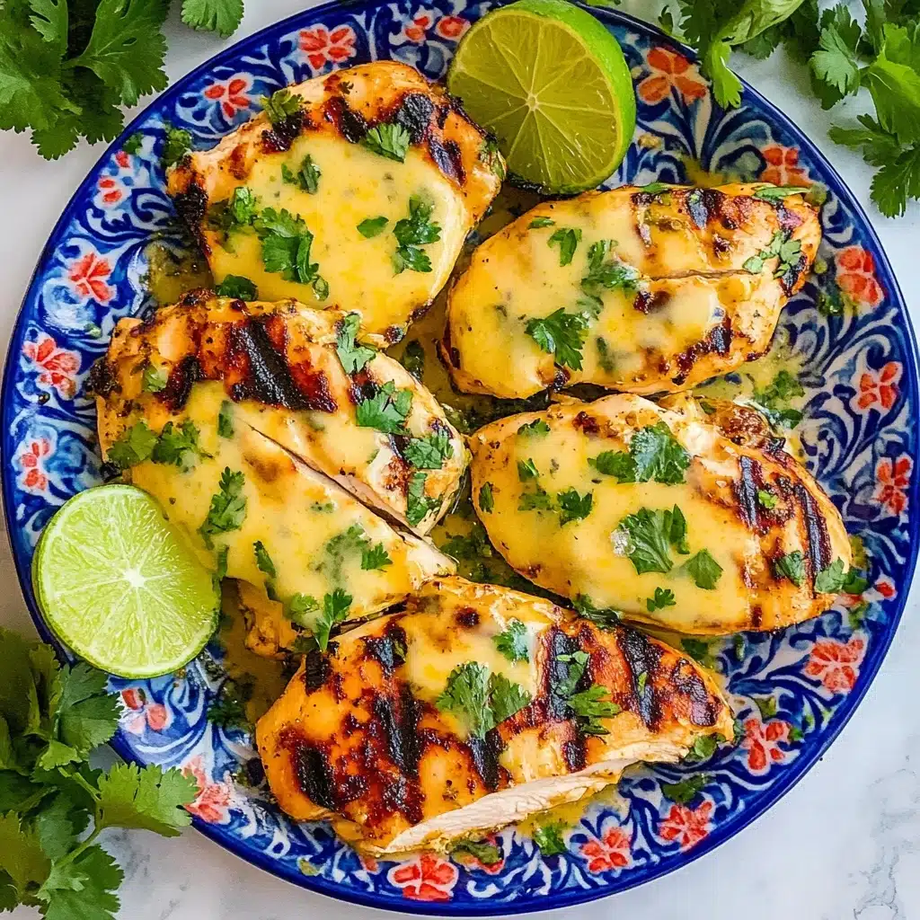 Grilled Salsa Verde Chicken with Pepper Jack Recipe - Recipe Image