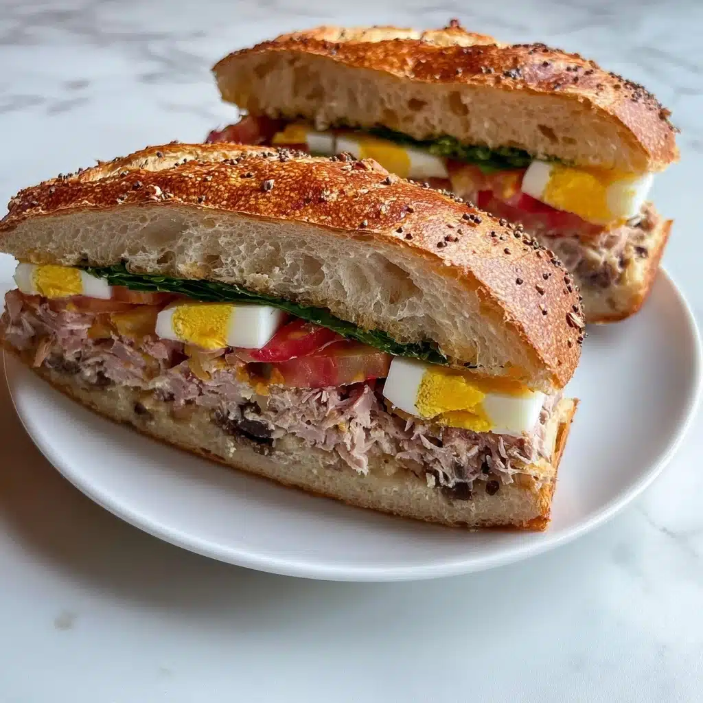 Pan Bagnat (Niçoise Sandwich) Recipe - Recipe Image