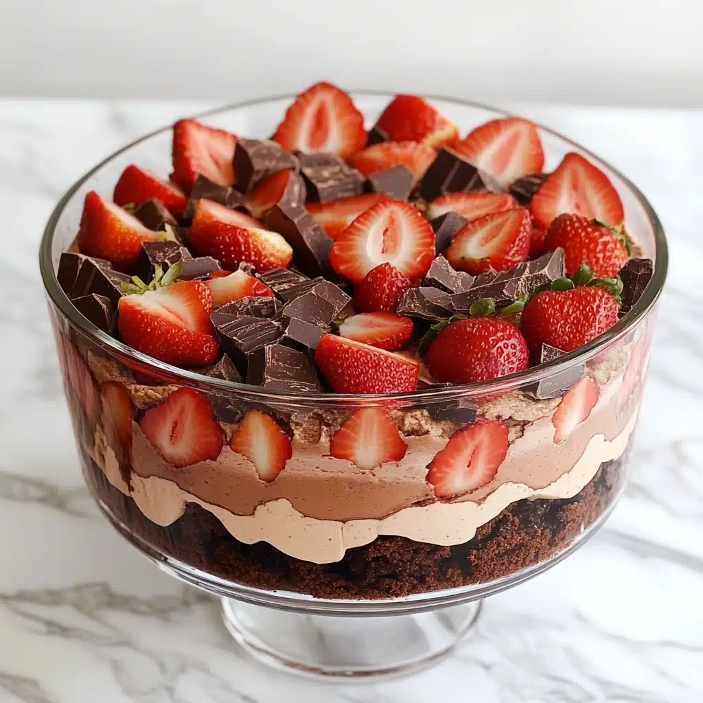 Strawberry Brownie Trifle Recipe - Recipe Image