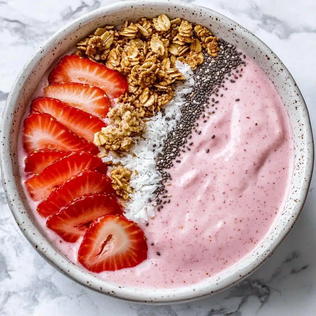 Easy Strawberry Smoothie Bowl Recipe - Recipe Image