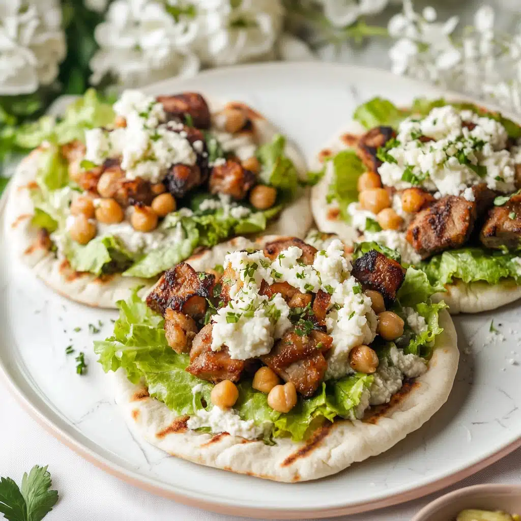 Charred Chicken Caesar Flatbreads Recipe - Recipe Image