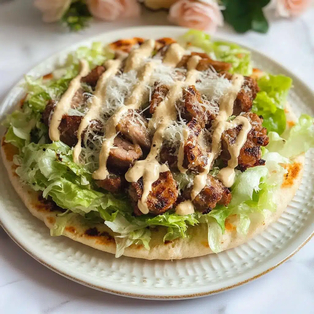 Charred Chicken Caesar Flatbreads Recipe - Recipe Image