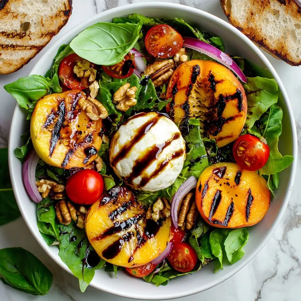 Grilled Peach and Burrata Salad Recipe - Recipe Image