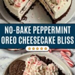 No Bake Peppermint Oreo Cheesecake Recipe