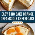 No Bake Orange Creamsicle Cheesecake Recipe