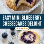 Mini Blueberry Cheesecakes Recipe