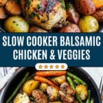 Slow Cooker Brown Sugar Balsamic Chicken and Vegetables Recipe