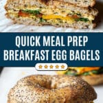 Meal Prep Breakfast Egg Bagels Recipe