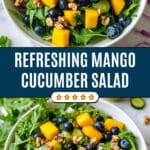 Mango Cucumber Salad with Blueberry and Avocado Recipe