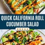 California Roll Cucumber Salad Recipe