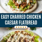 Charred Chicken Caesar Flatbreads Recipe
