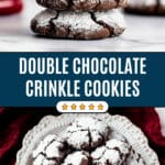 Double Chocolate Crinkle Cookies Recipe