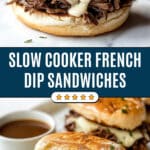 Slow Cooker French Dip Sandwiches Recipe