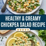 Creamy Greek Chickpea Salad Recipe