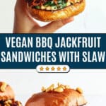 BBQ Jackfruit Sandwiches with Avocado Slaw Recipe