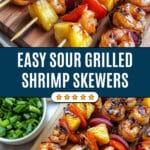 Sweet and Sour Grilled Shrimp Skewers Recipe