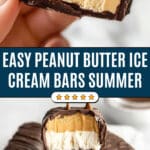 Peanut Butter Ice Cream Bars Recipe