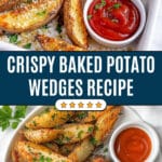 Crispy Parmesan Potato Wedges Recipe