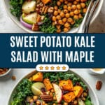 Sweet Potato Kale Salad with Maple Mustard Dressing Recipe
