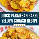 Parmesan Baked Yellow Squash Recipe