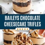 Mini Baileys Chocolate Cheesecake Trifles Recipe