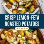 Crispy Lemon-Feta Roasted Potatoes Recipe