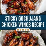 Sticky Gochujang Chicken Wings Recipe