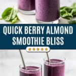Berry Almond Butter Smoothies Recipe