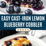 Cast-Iron Lemon Blueberry Cobbler Recipe