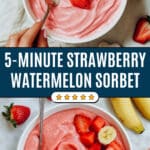 Strawberry Watermelon Sorbet Recipe