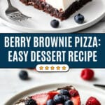 Berry Brownie Pizza Recipe