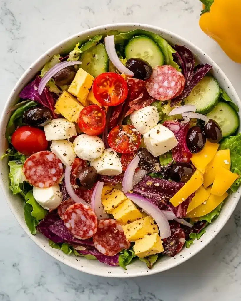 Grinder Salad: Italian Chopped Sub Salad Recipe