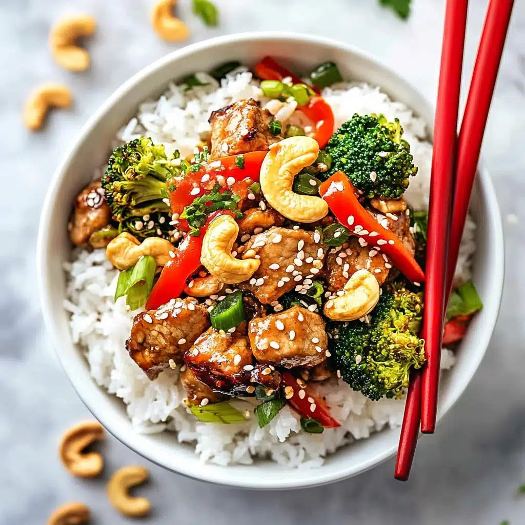 Sheet Pan Cashew Chicken Recipe - Recipe Image