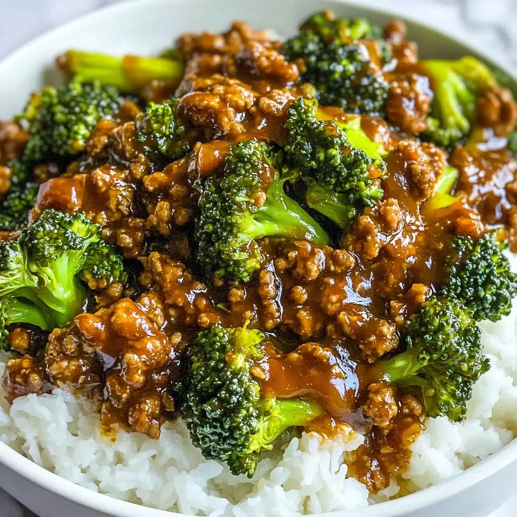 Honey Garlic Ground Beef and Broccoli Recipe - Recipe Image