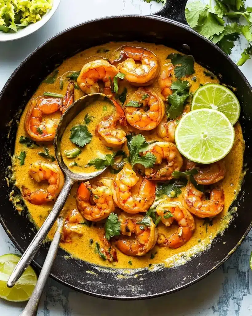 20 Minute Honey Garlic Butter Shrimp in Coconut Milk Recipe