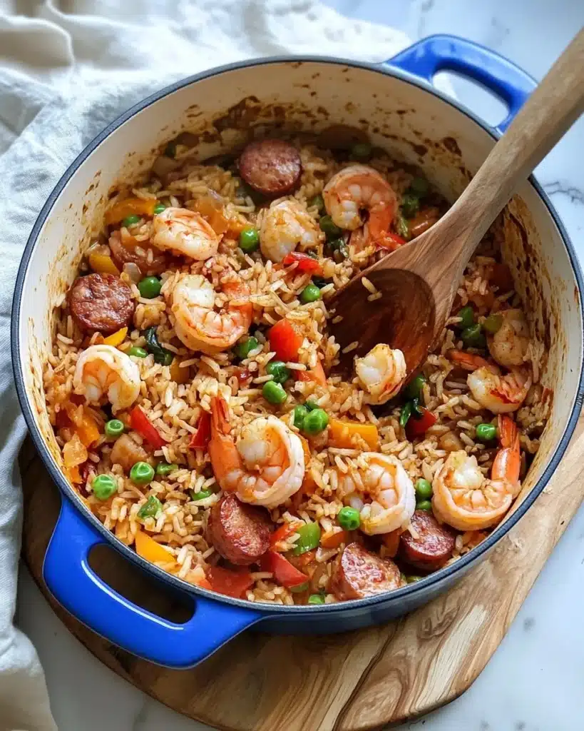 One Pot Sausage, Shrimp and Rice Recipe