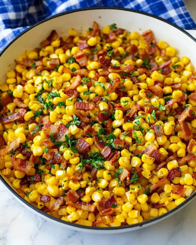 Fried Corn with Bacon Recipe
