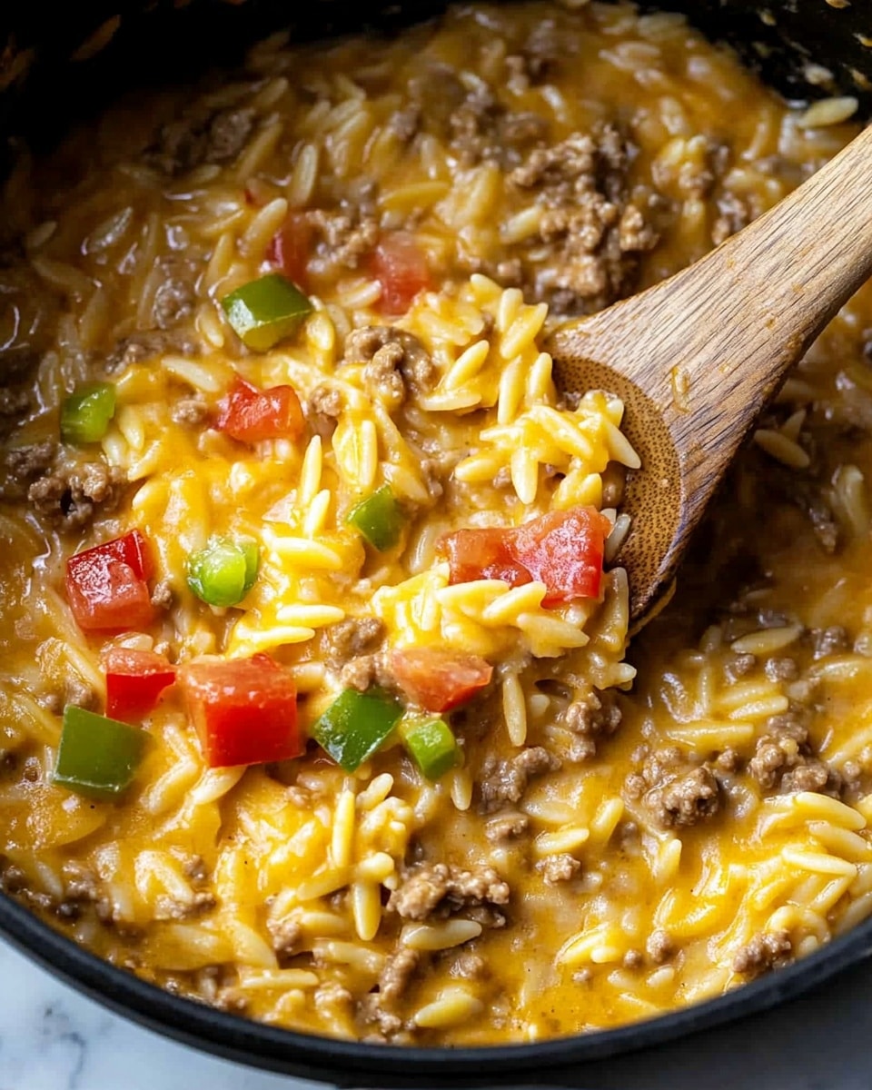 Cheeseburger Orzo Recipe