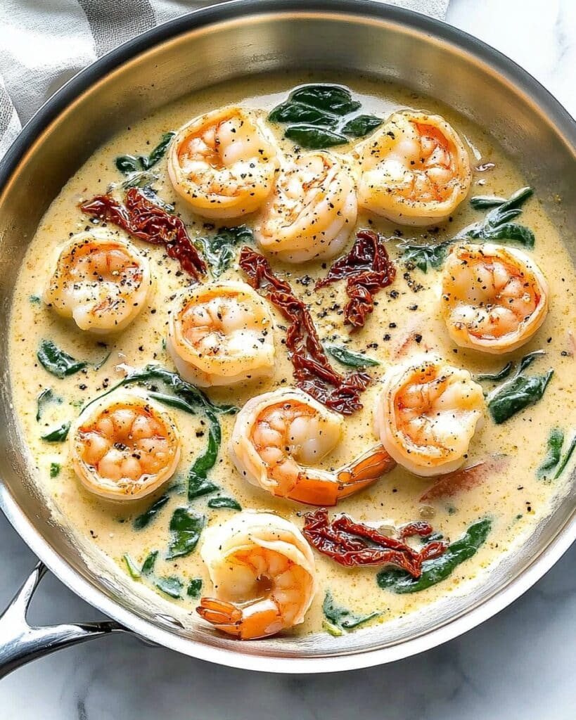 Creamy Tuscan Shrimp and Scallops Recipe