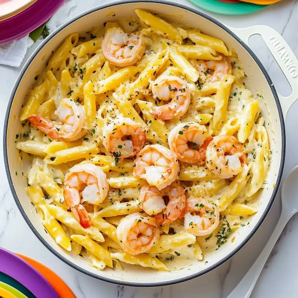 Cheesy Shrimp Pasta Casserole Recipe - Recipe Image