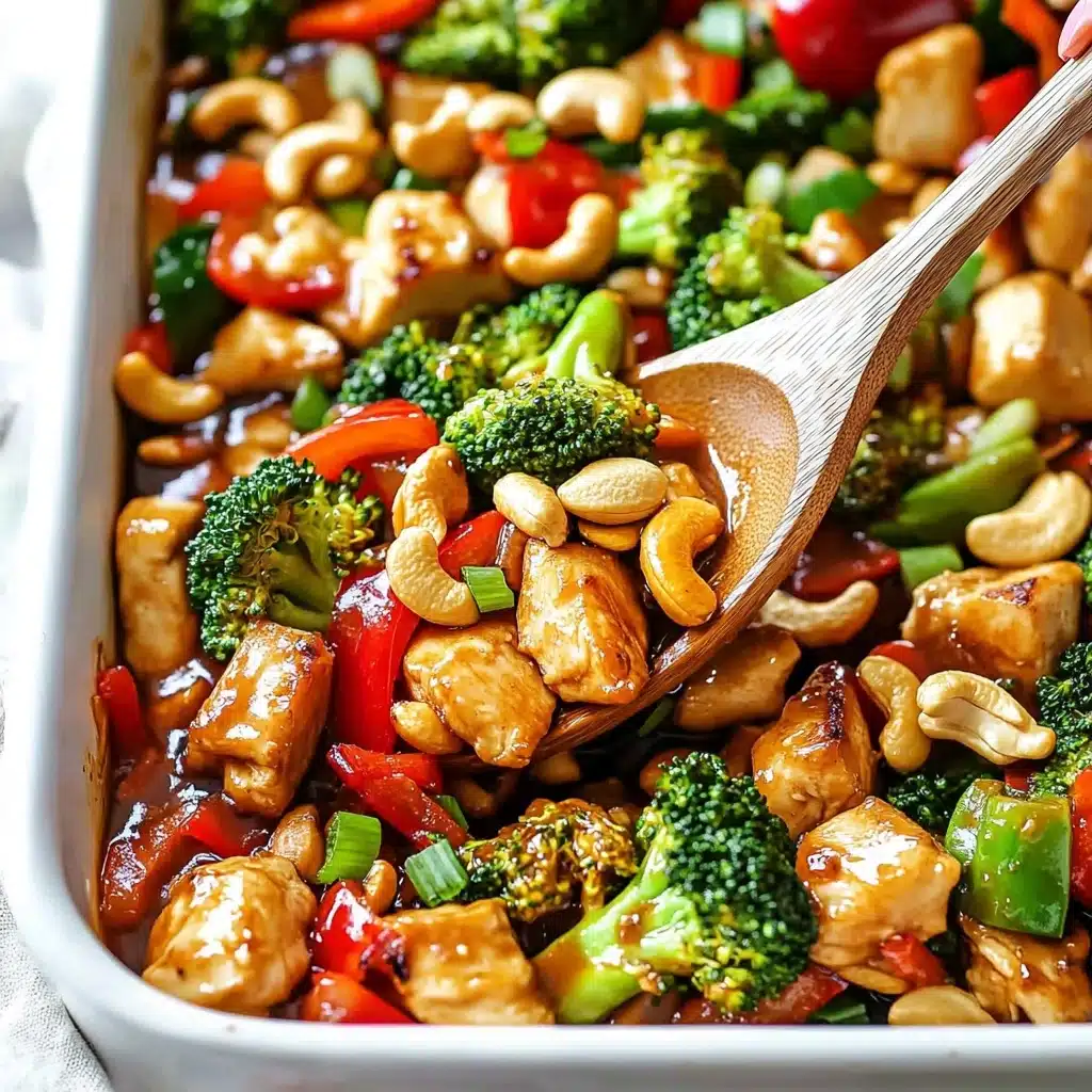 Sheet Pan Cashew Chicken Recipe - Recipe Image