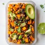 Ground Turkey Skillet with Sweet Potatoes and Black Beans Recipe