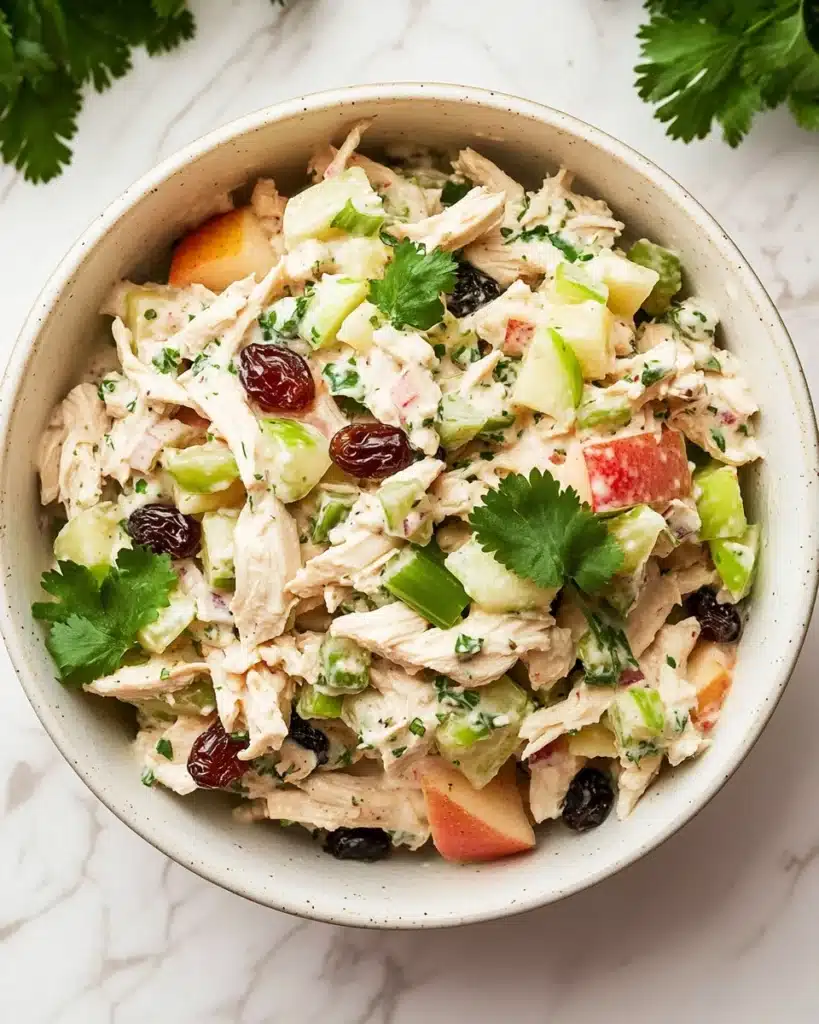 Healthy Curry Chicken Salad with Greek Yogurt Recipe