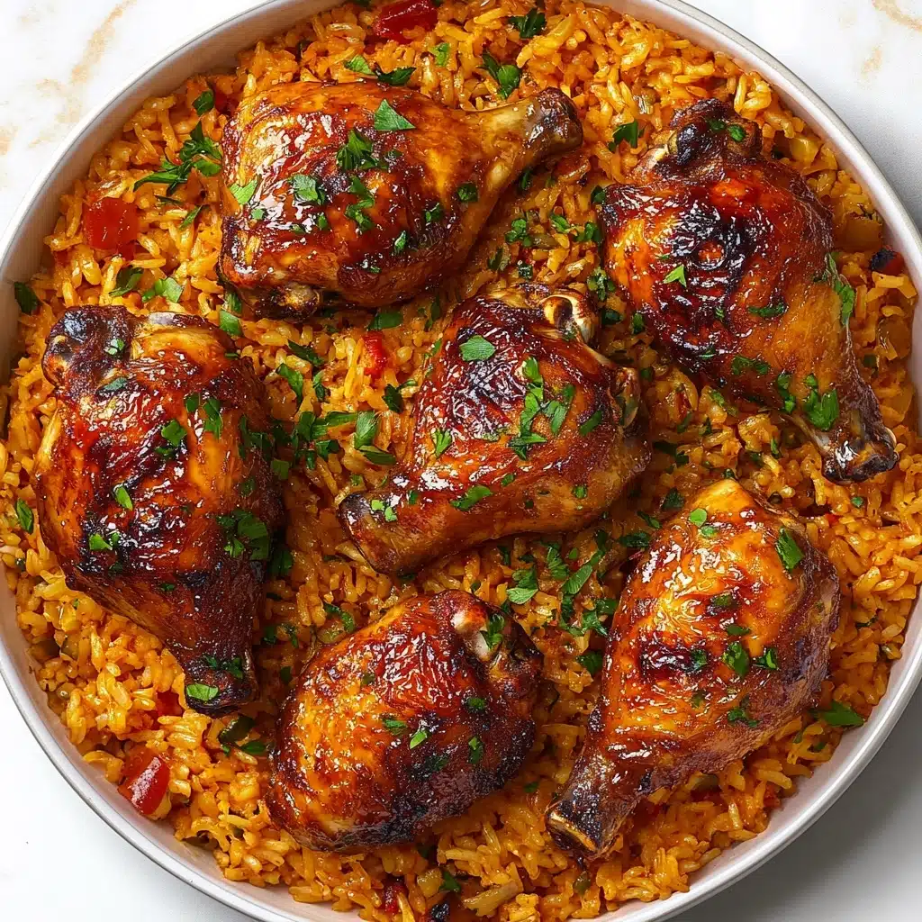 Coconut Curry Rice with Grilled Chicken Recipe - Recipe Image