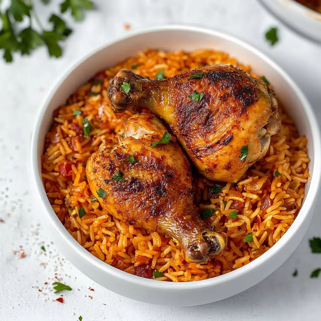 Coconut Curry Rice with Grilled Chicken Recipe - Recipe Image