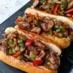 Blackened Chicken Thigh Cheesesteak Recipe with Creamy Cajun Sauce Recipe