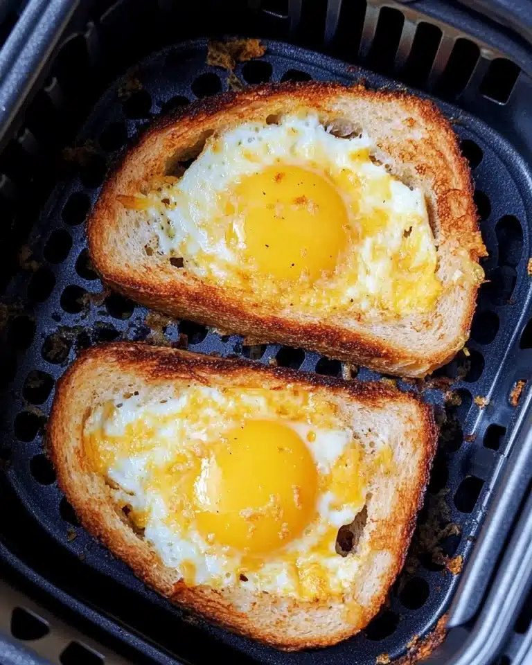 Air Fryer Egg in Toast Cups Recipe