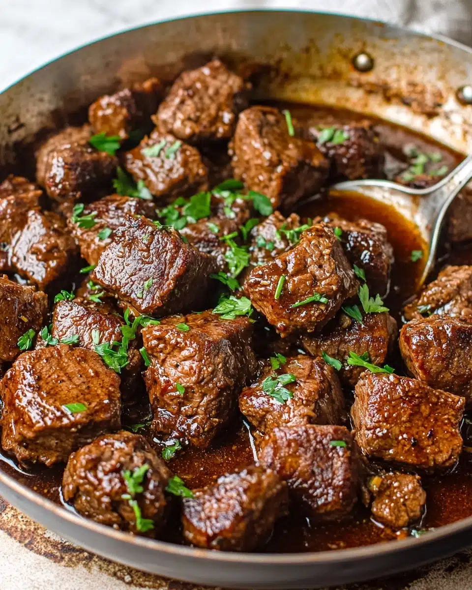 Cajun Garlic Butter Steak Bites Recipe