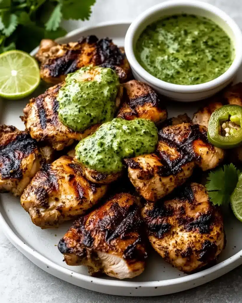 Peruvian Chicken with Green Sauce Recipe