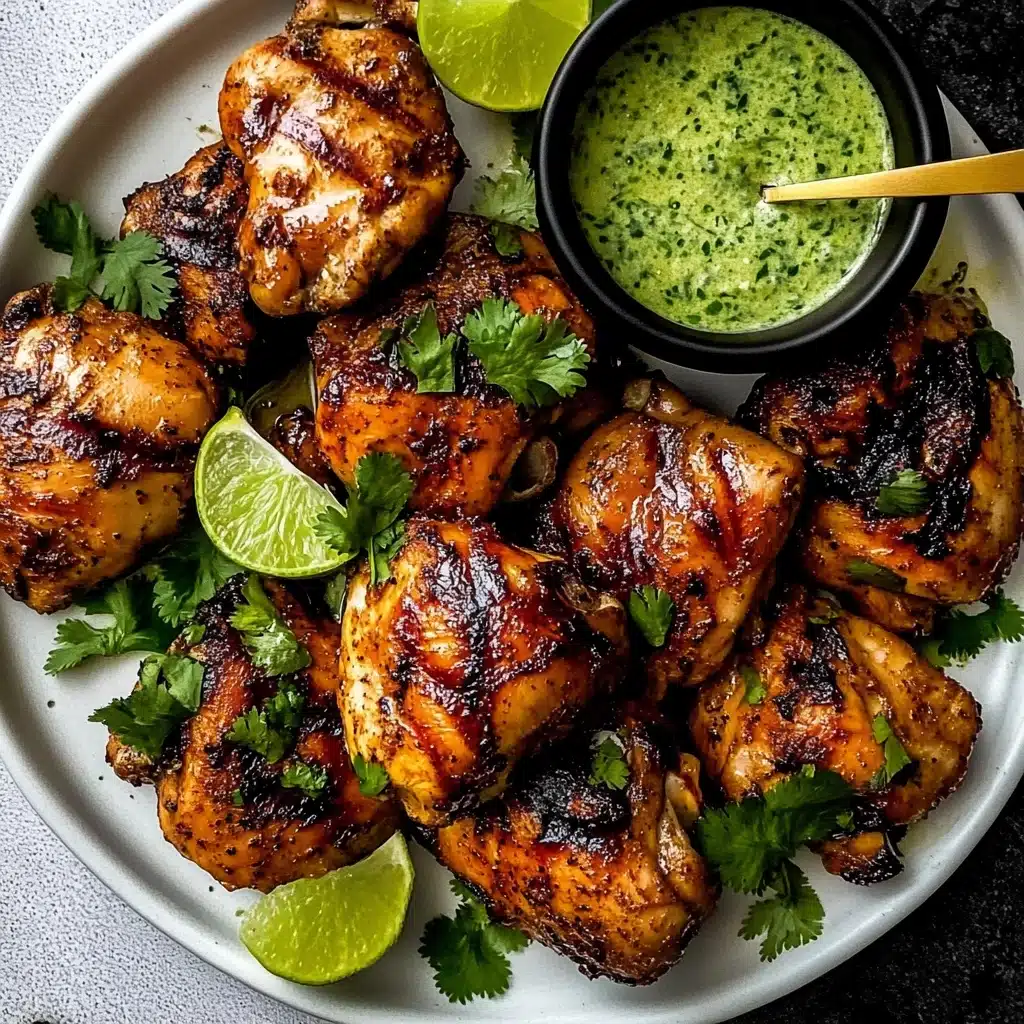 Peruvian Chicken with Green Sauce Recipe - Recipe Image